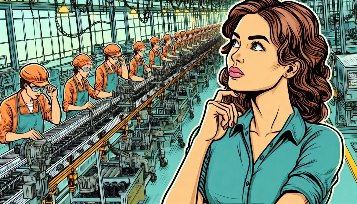 mujer-trabajadora-pensativa-en-una-linea-de-produccion-de-una-fabrica