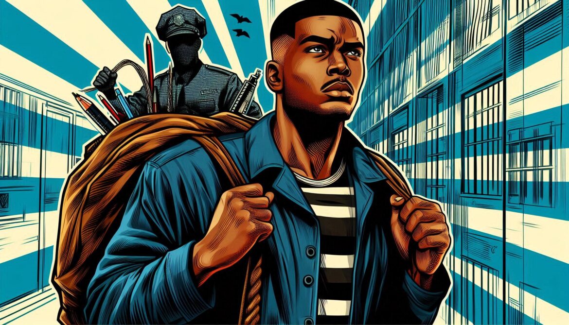 hombre saliendo de la cárcel, deudor alimentario