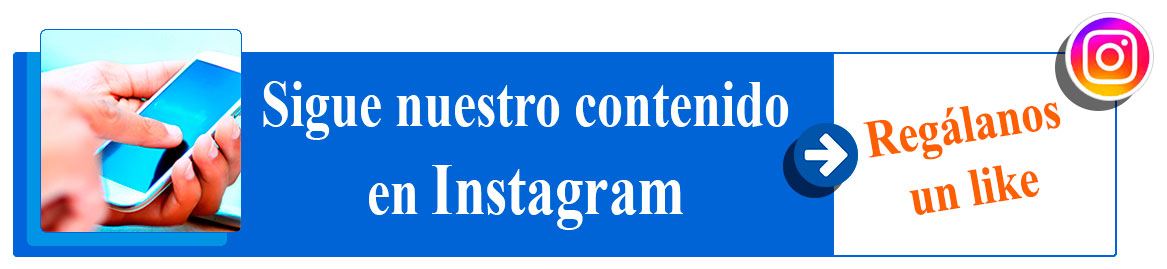 Mano accionando un teléfono móvil para visitar Instagram