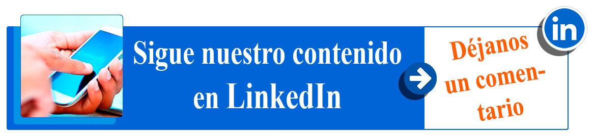 Mano accionando un teléfono móvil para visitar LinkedIn